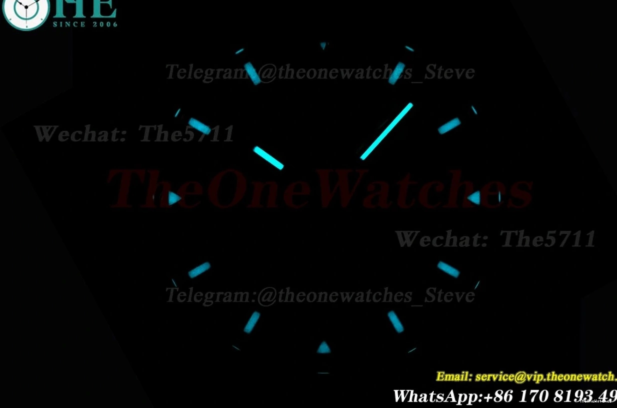 N6F Skeleton DLC Rubber 40mm Green RU DD4130 Dial Blaken On Daytona 0328